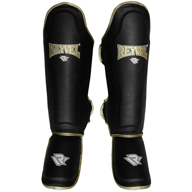 Защита голень-стопа REYVEL Муай тай черный