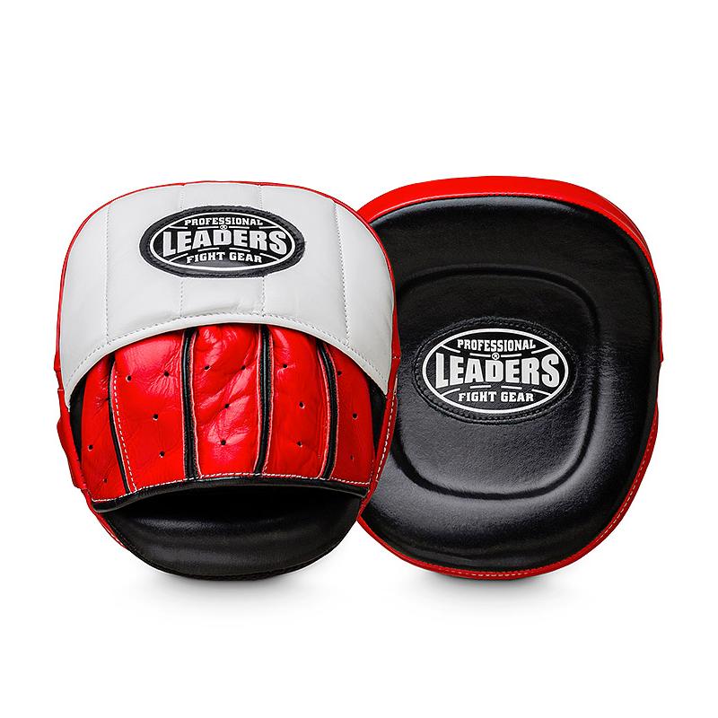 Лапы тренерские LEADERS TACTICAL  BK/WH/RD