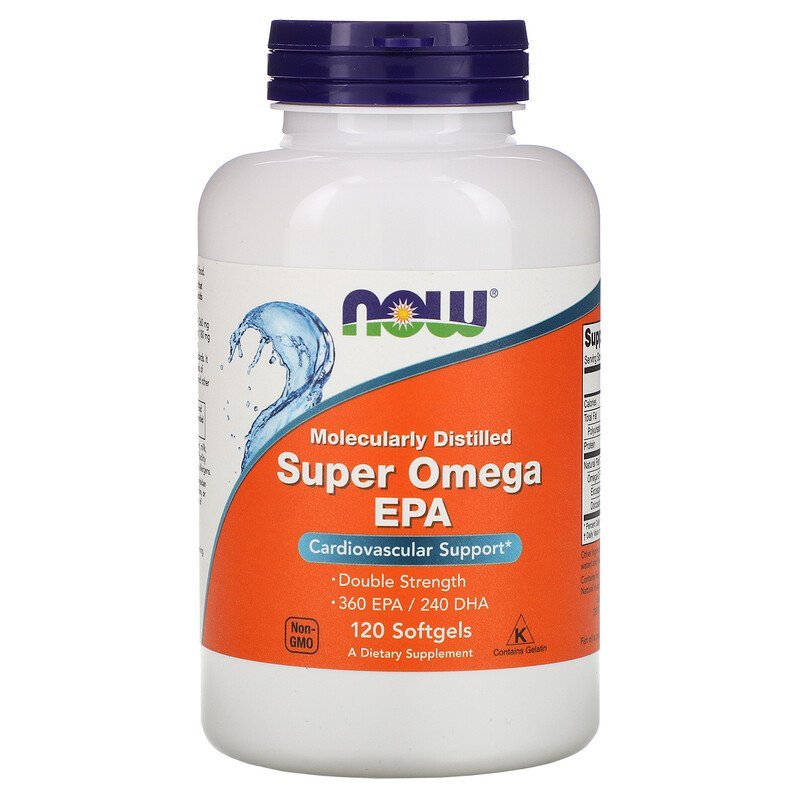 NOW Omega Super EPA(120 капс.) (Без вкуса)