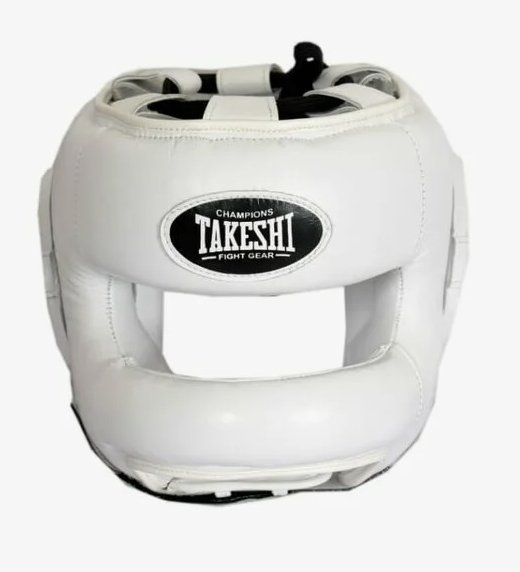 Шлем боксерский с бампером Takeshi белый