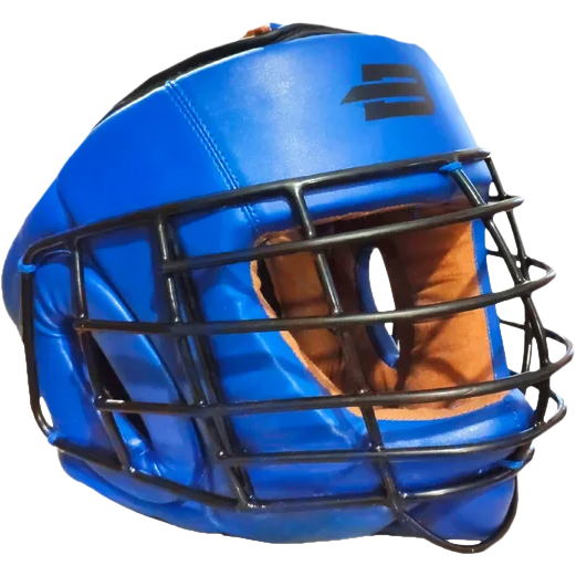 Шлем Boy Bo Flexy с металлической решеткой, синий