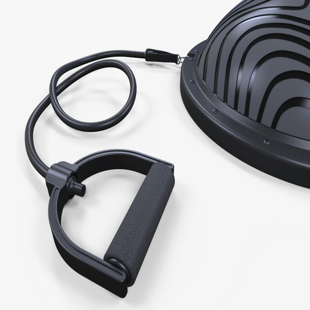 Полусфера гимнастическая надувная R3 с эспандерами и насосом Original Fittools