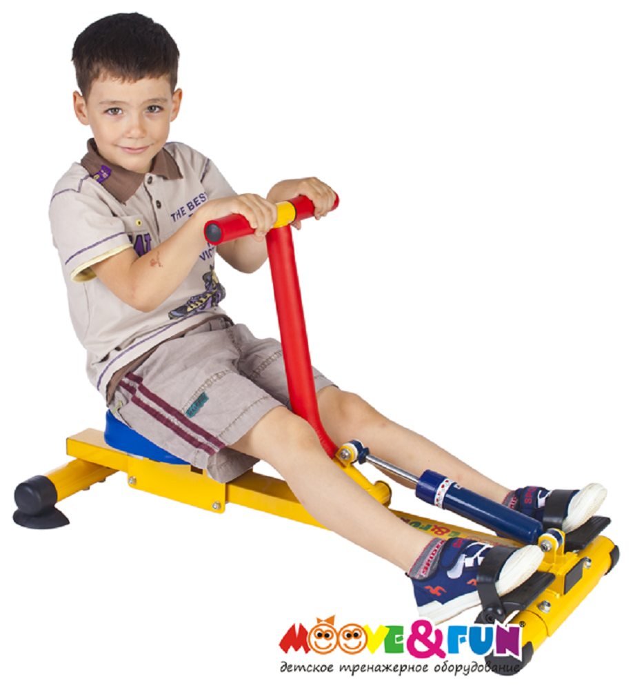 Детский гребной тренажер с одной рукояткой MOOVE&FUN