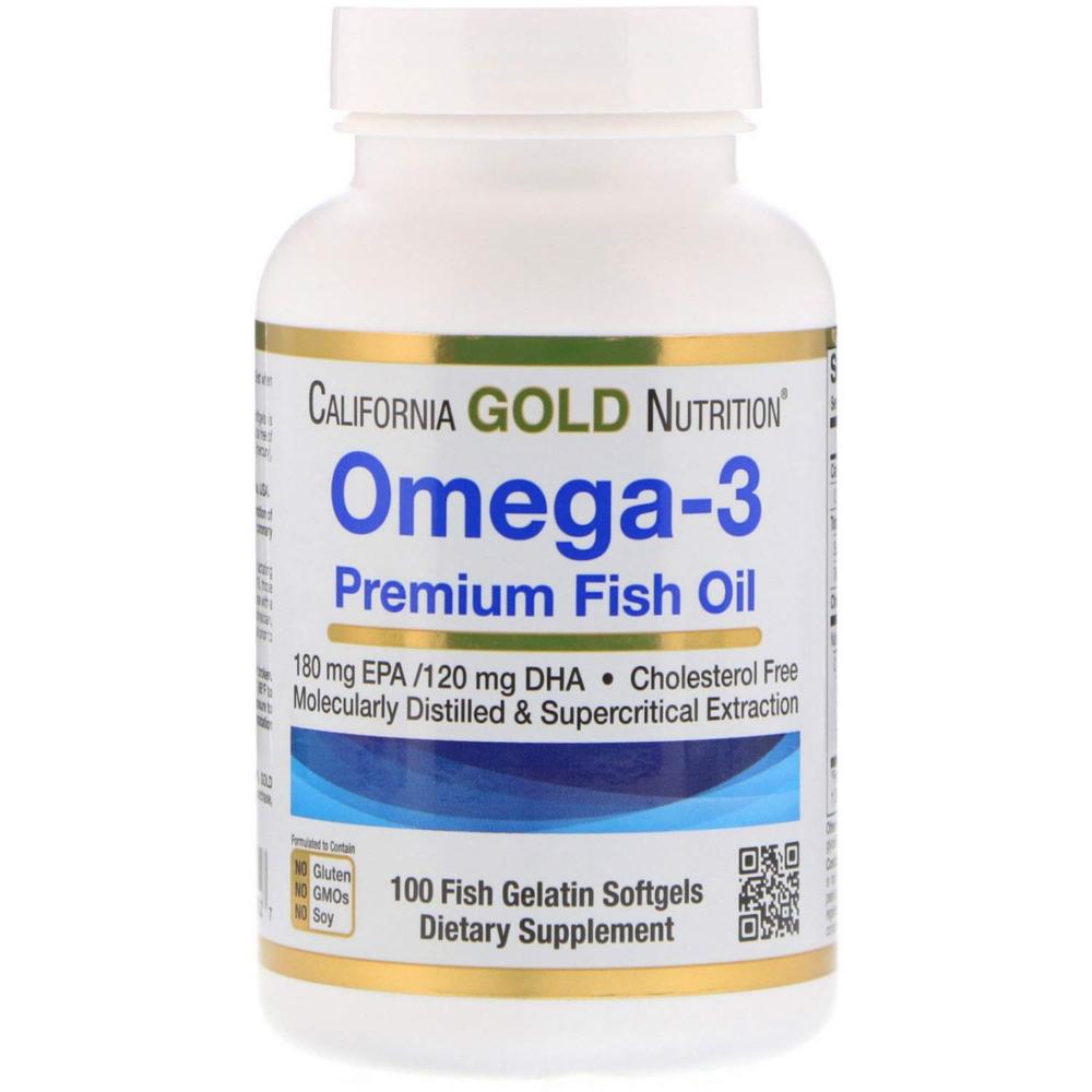 California Gold Nutrition Omega 3 (100 капс.)