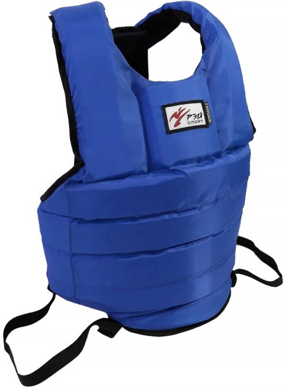 Жилет защитный для единоборств ЧЕРЕПАХА-1 Рэй Спорт, синий (M)