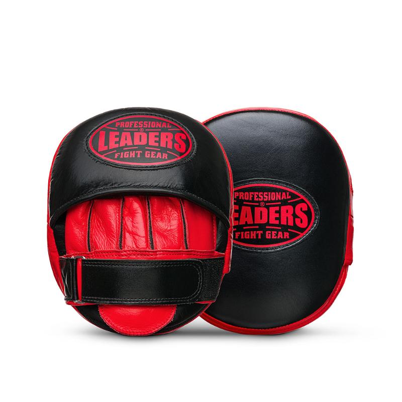 Лапы боксерские LEADERS T-AIR BK/RD