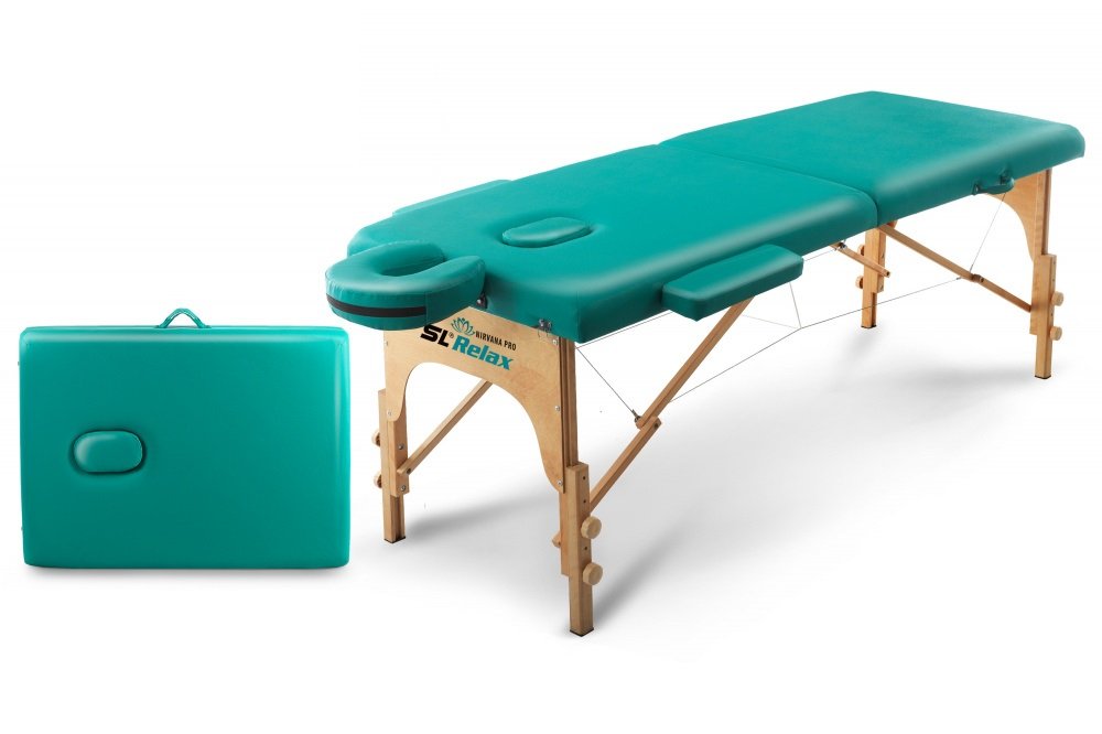 Массажный стол Relax Nirvana Pro бирюзовая кожа