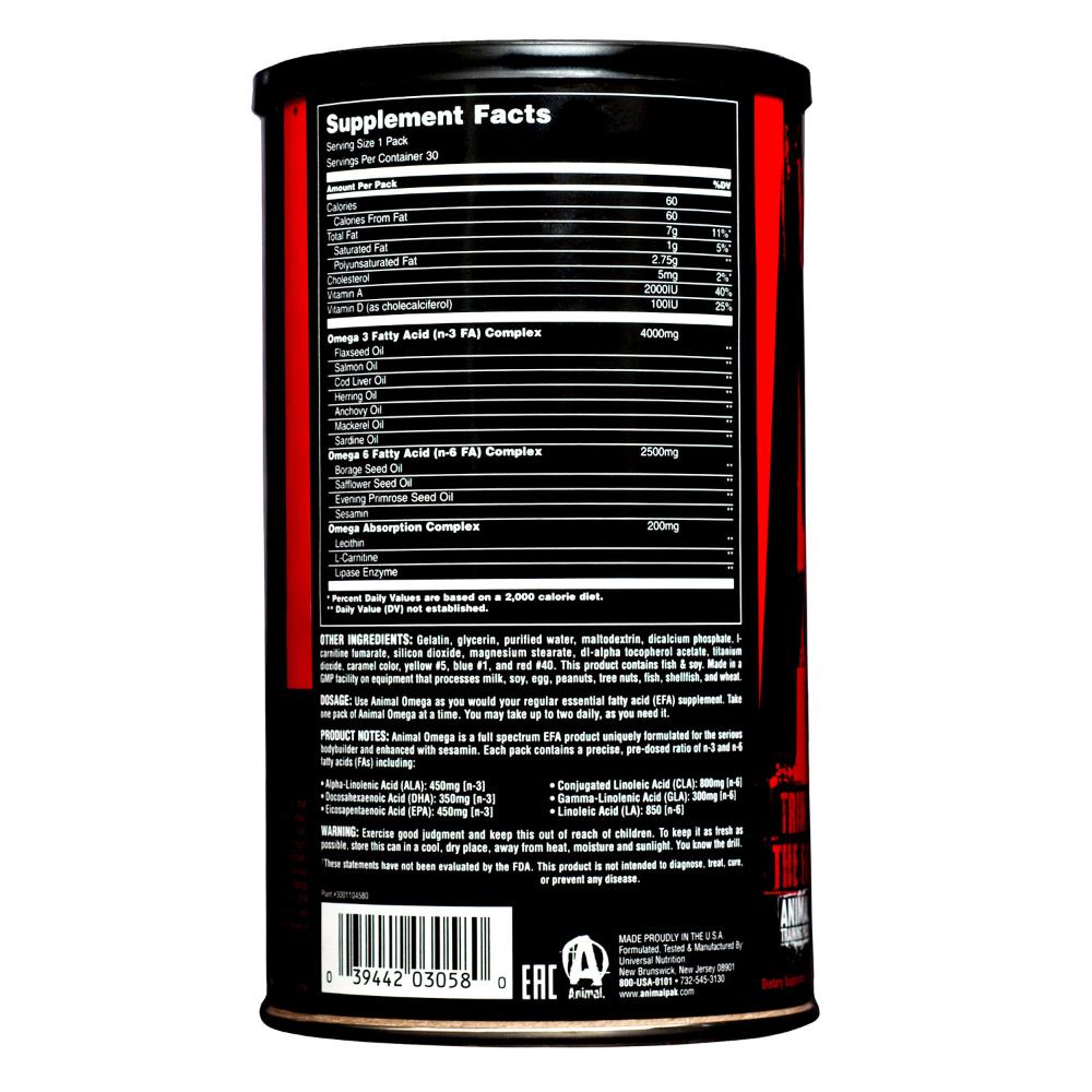 Universal Nutrition Animal Omega (30 пак.)