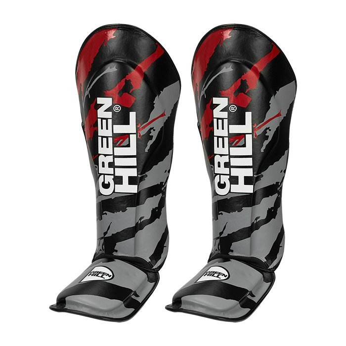 Защита голень-стопа JUMBO серо-черная 