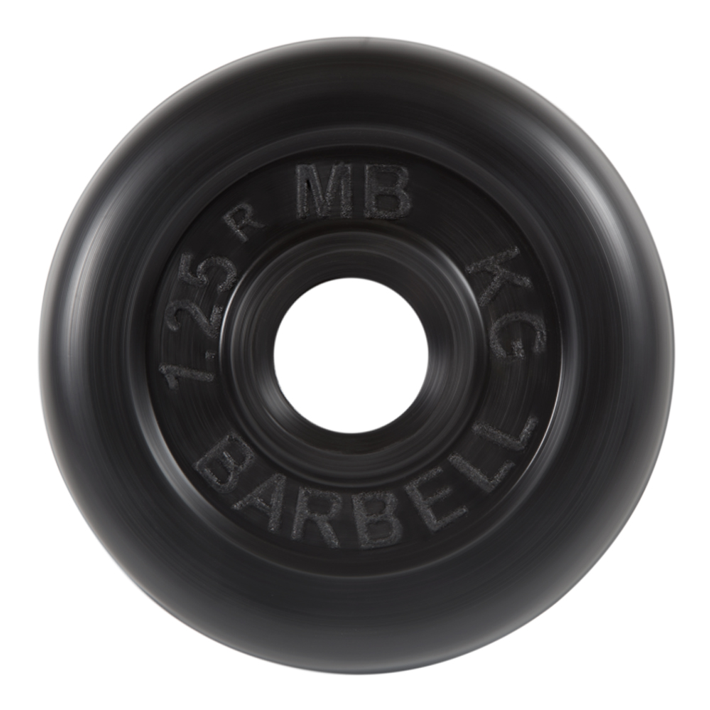 Диск черный обрезин.  D-31/1,25кг Barbell