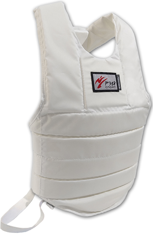 Жилет защитный для единоборств ЧЕРЕПАХА-3, белый