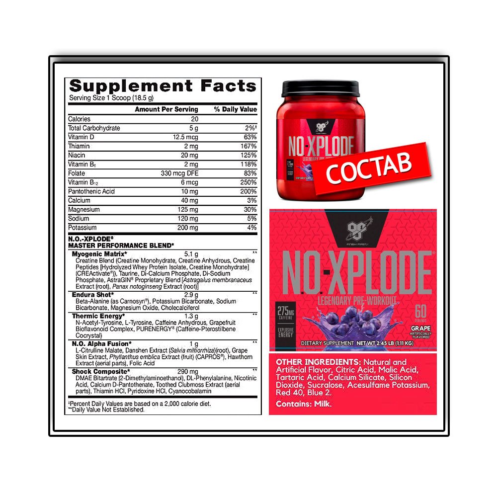 BSN N.O.-Xplode New Formula 3.0 (555 г.)