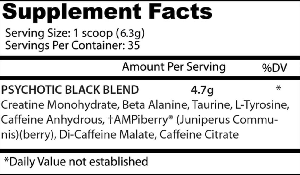 Insane Labz Psychotic Black (220 г.)