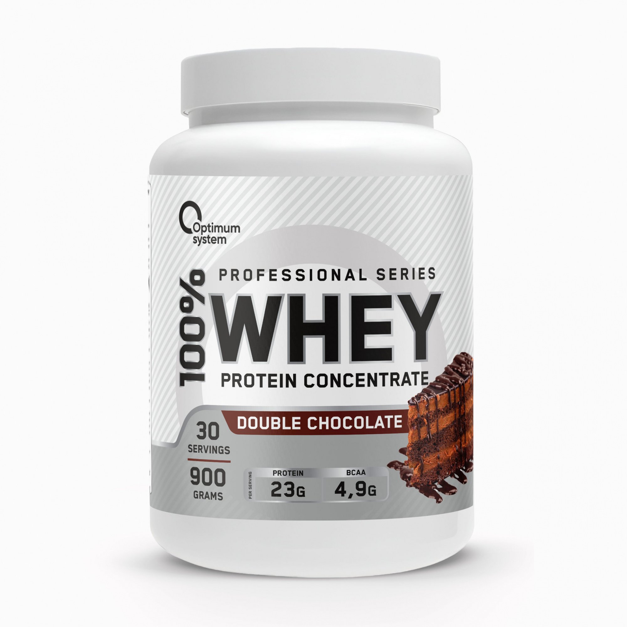 Optimum System Whey Protein (900 г.) (Двойной шоколад)