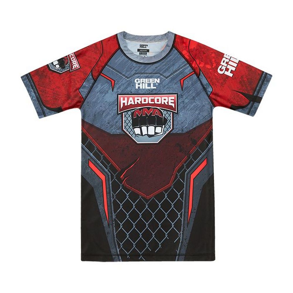 Рашгард RASH GUARD HARDCORE черно-красный 