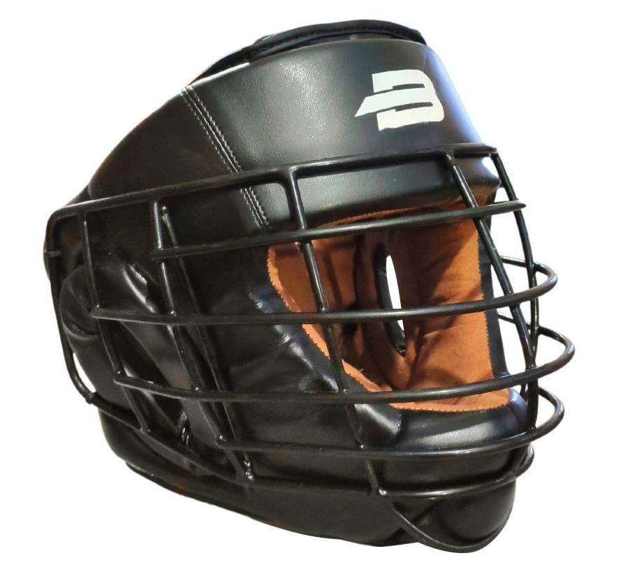 Шлем Boy Bo Flexy с металлической решеткой, черный