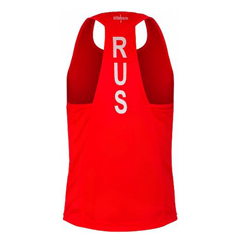  Форма боксерская красная Clinch Competition ФБР (майка боксерская, трусы боксерские)