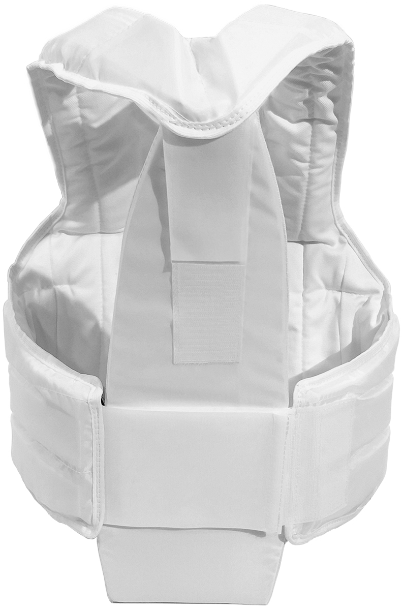 Жилет защитный для каратэ Киокусинкай ЧЕРЕПАХА-3, белый
