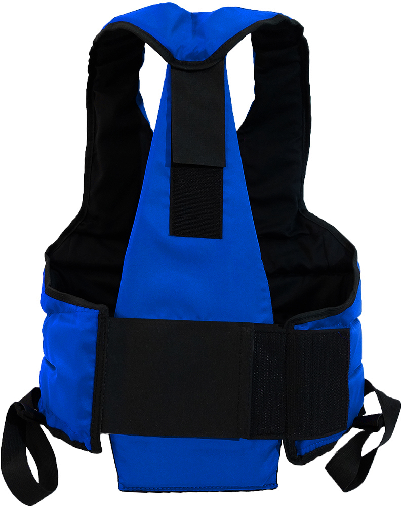 Жилет защитный для единоборств ЧЕРЕПАХА-3, синий