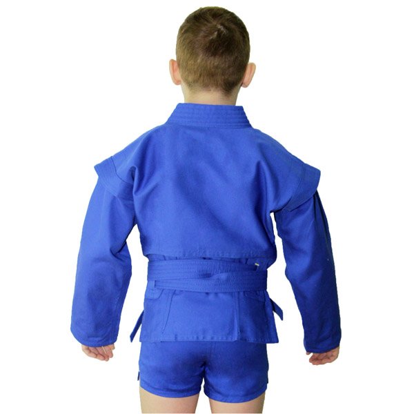 Куртка для борьбы Самбо Синяя (облегченная)