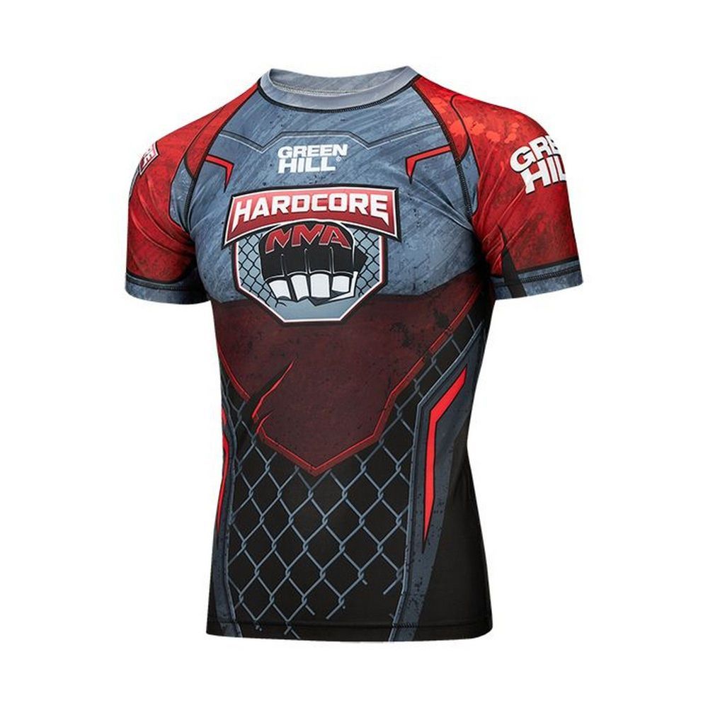 Рашгард RASH GUARD HARDCORE черно-красный 