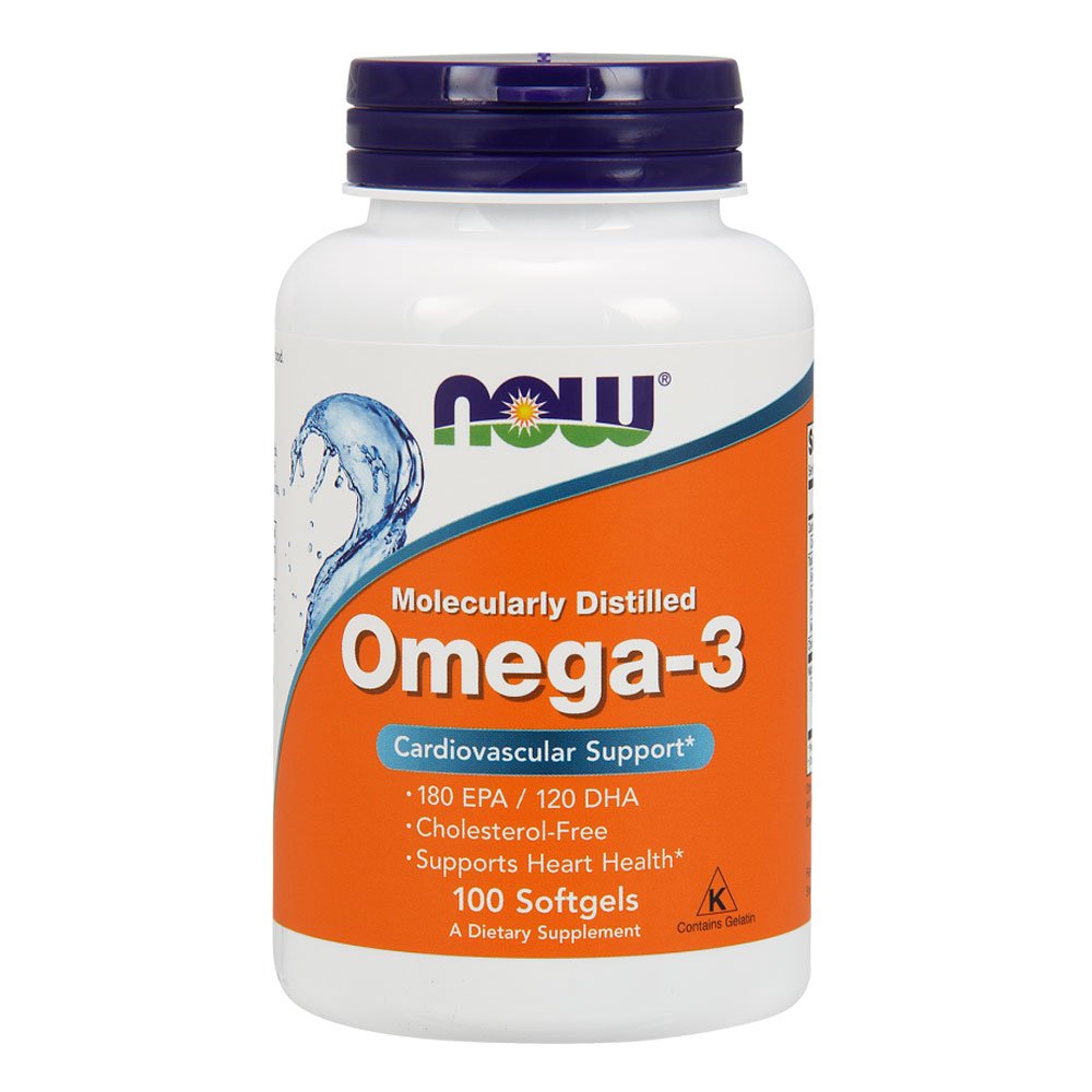 NOW Omega-3 (100 капс.) (Без вкуса)