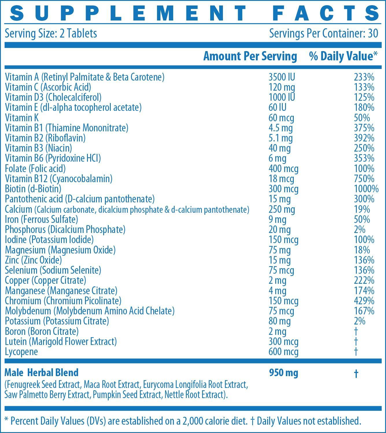 MericanMeds MultiVitamin Men's (60 таб)