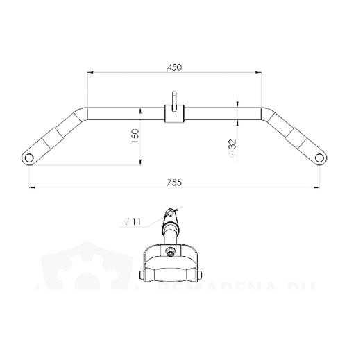 Рукоять тяги с параллельным хватом