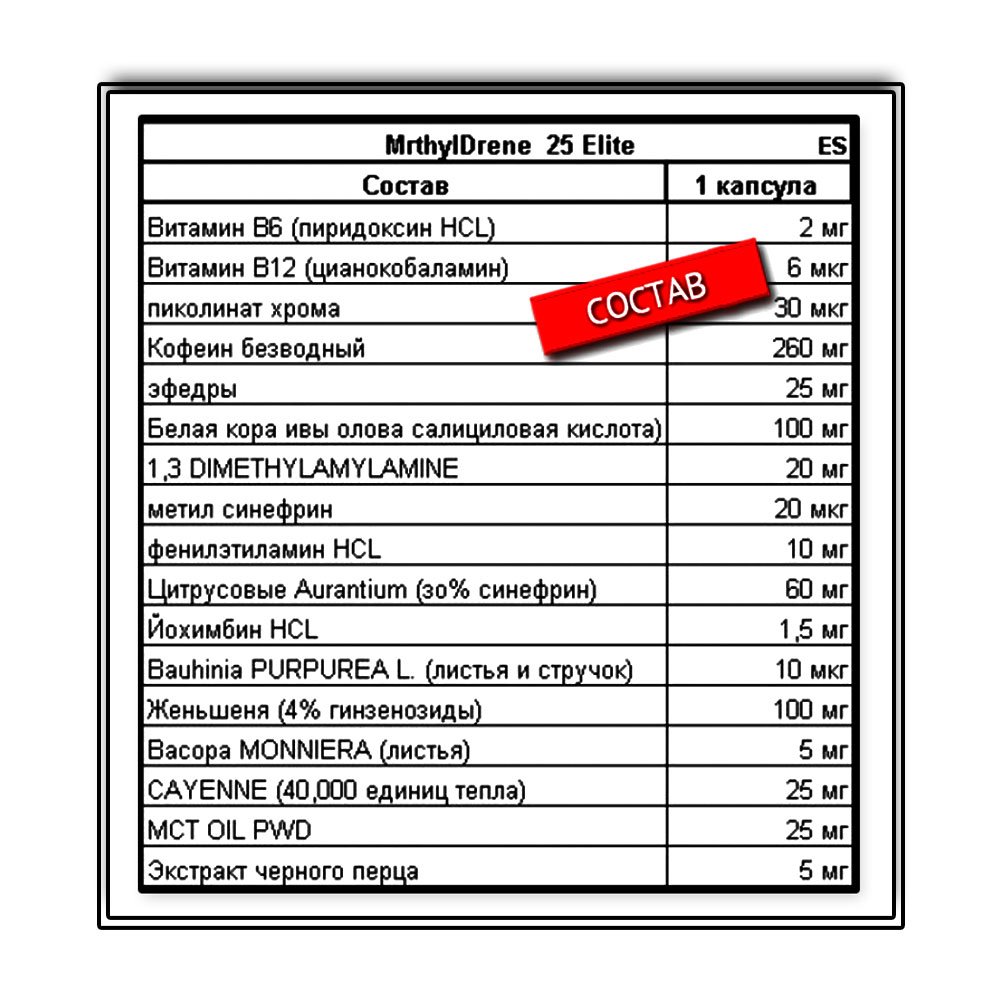 Cloma Pharma Methyldrene Elite (100 капс.)