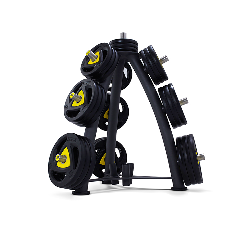 Стойка для дисков со стаканом для грифов