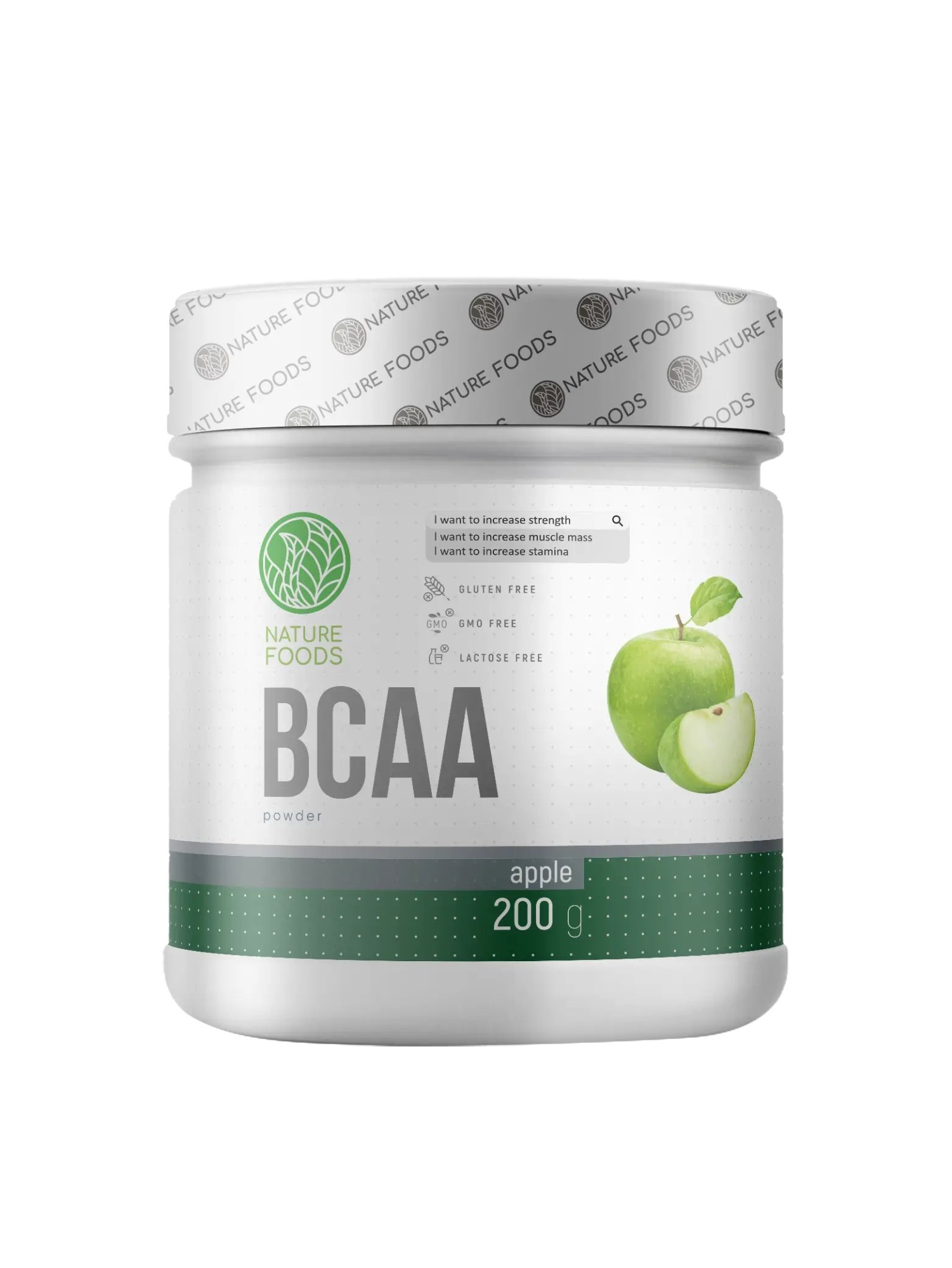 Nature Foods BCAA (200 gr.) (Яблоко)
