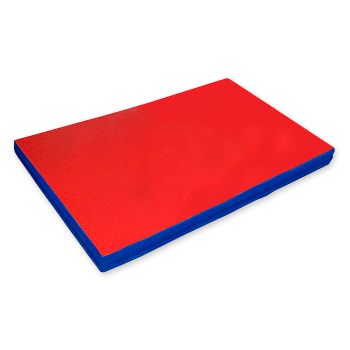 Мат гимнастический Спортком (100х50х10) (синий/красный)