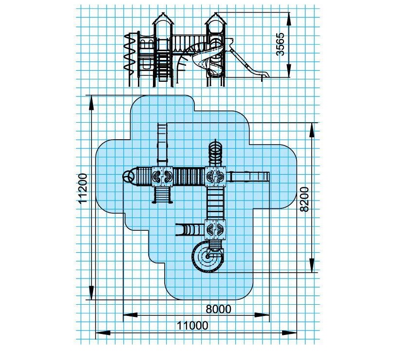 Детский игровой комплекс Панда